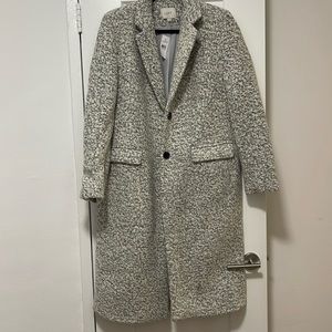 New LOFT pea coat, wool, gray, Large